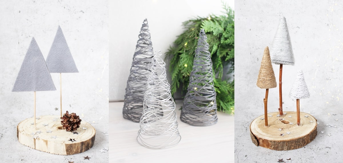 Winterdeko: DIY Tannenbäume | Tinkerhome - Einfache DIYs für Zuhause
