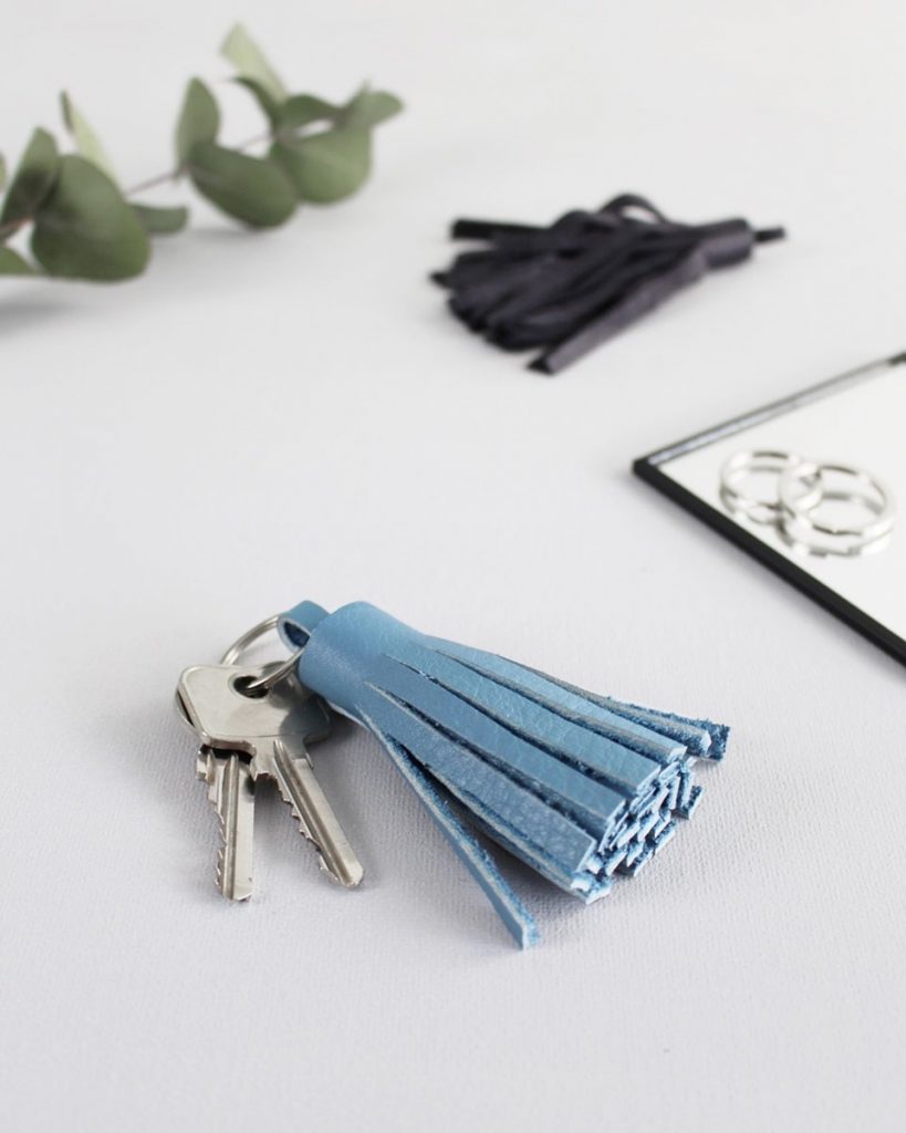 DIY Lederquaste als Schlüsselanhänger | Tinkerhome - Einfache DIYs für dein Zuhause