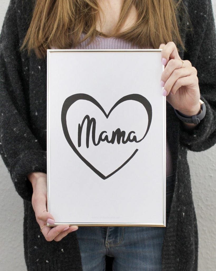 Printable: Poster Mama zum Muttertag | Tinkerhome - Einfache DIYs für dein Zuhause