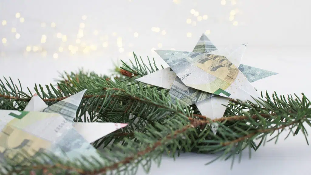 Geldscheine falten - Faltanleitung Stern | Tinkerhome - einfache DIYs für Zuhause