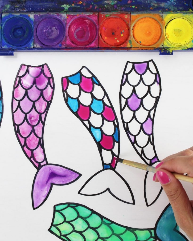 DIY Meerjungfrau Lesezeichen basteln | Tinkerhome - einfache DIYs für Zuhause