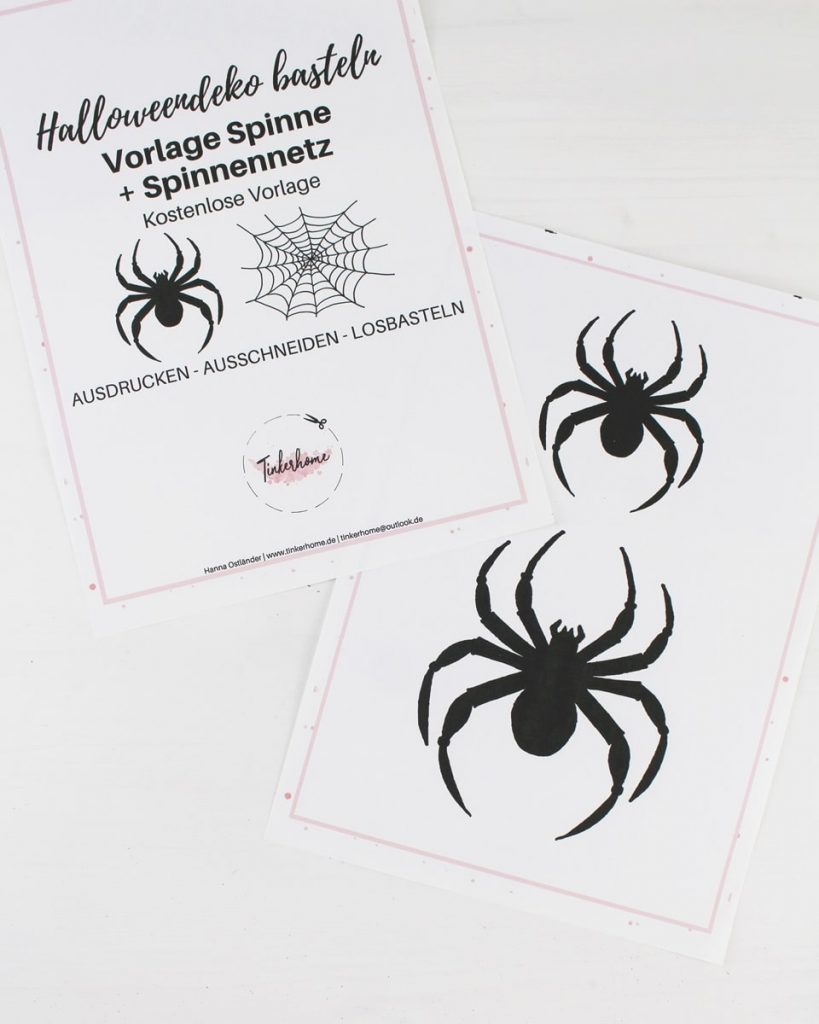 10+ einfache Halloween DIYs für Kinder & Erwachsene zum Nachmachen - halloween diy spinne spinnennetz
