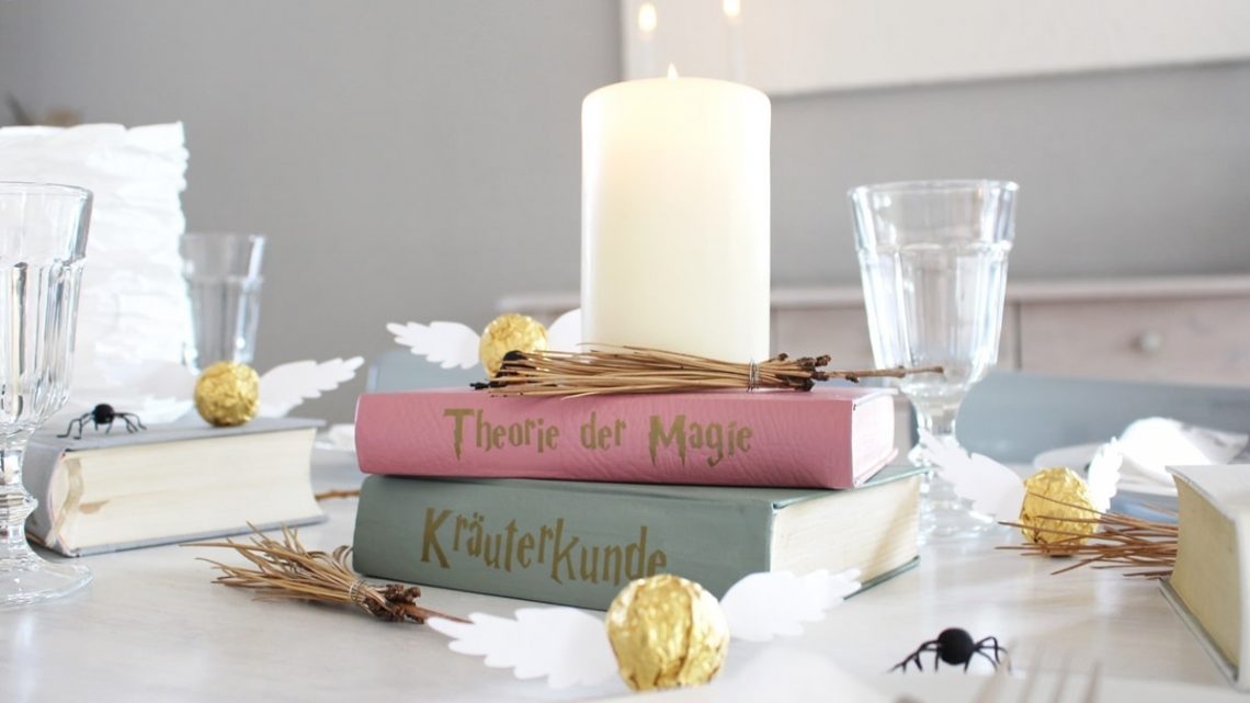 DIY Harry Potter Tischdeko basteln | Tinkerhome - Einfache DIYs für dein Zuhause