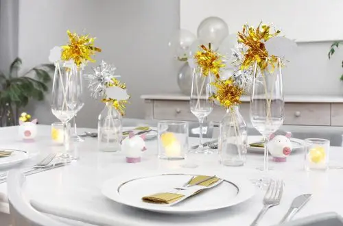 DIY Silvester Tischdeko selber machen | Tinkerhome - einfache DIYs für dein Zuhause