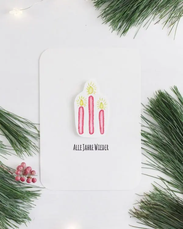 50+ Weihnachtsmotive zum Ausmalen: Weihnachtskarten basteln