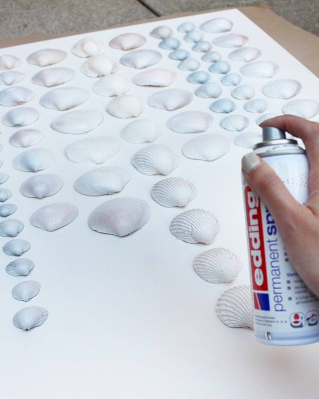 DIY Bild mit Muscheln basteln - Muschelbild | Einfache DIYs für dein Zuhause