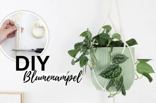 Makramee, die Kunst des Knotens, ist ein zeitloser Trend, der immer beliebter wird. Es gibt unzählige Möglichkeiten, Makramee in verschiedenen Formen und Designs zu nutzen. Nach wie vor sind DIY Makramee Blumenampeln dabei besonders angesagt. Mit ein paar Grundknoten kannst du deine eigene Blumenampel kreieren. In diesem Blogbeitrag werde ich dir Schritt für Schritt zeigen, wie du eine Makramee Blumenampel mit nur einem Makrameeknoten knüpfen kannst. DIY Makramee Blumenampel knüpfen - mit dem Kreuzknoten | Tinkerhome - Einfache DIYs für Zuhause