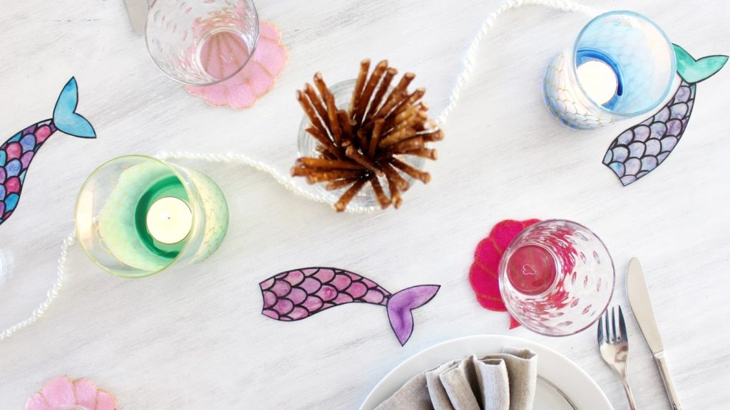 DIY Meerjungfrau Partydeko basteln | Einfache DIYs für dein Zuhause