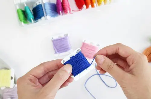 Material zum Sticken für Anfänger - Stickgarn aufwickeln | Tinkerhome - Einfache DIYs für dein Zuhause