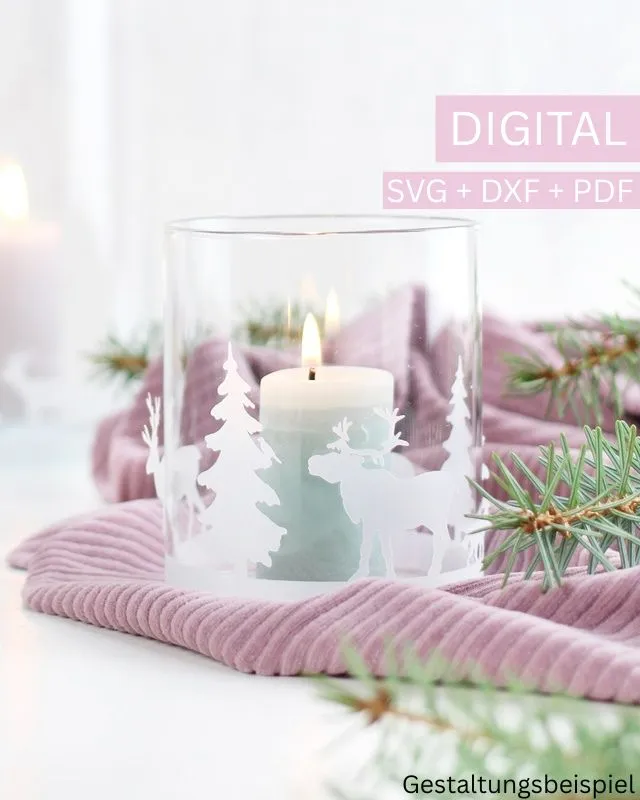 Tauche ein in die zauberhafte Welt der DIY Windlichter mit meinen Waldtieren aus Papier! Vergรผnstigtes Bundle mit den DIY Waldtieren! DIY Windlichter mit Waldtieren basteln | Tinkerhome - Einfache DIYs fรผr dein Zuhause