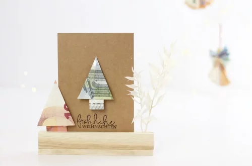 Geldgeschenke zu Weihnachten - 4 kreative Ideen | Tinkerhome - Einfache DIYs für dein Zuhause
