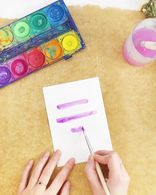 DIY Karten basteln - mit einfachen Tricks wunderschöne Grußkarten gestalten - diy grusskarten mit wasserfarben basteln 2