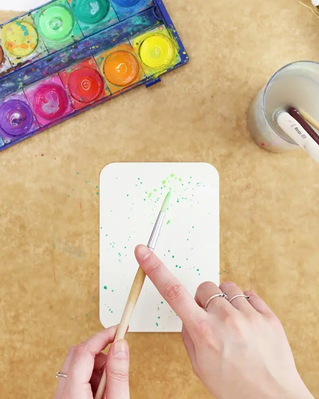 DIY Karten basteln - mit einfachen Tricks wunderschöne Grußkarten gestalten - diy grusskarten mit wasserfarben basteln 5