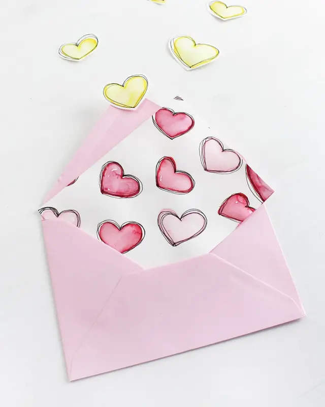 DIY Karten basteln - mit einfachen Tricks wunderschöne Grußkarten gestalten - diy valentinstagskarte basteln 1