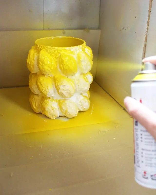 DIY Zitronenvase selber machen - diy zitronenvase basteln 12