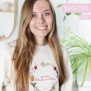 Stickvorlage Adventskalender - DIY Weihnachtspulli sticken | Tinkerhome - Einfache DIYs für dein Zuhause