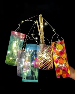 Laterne basteln mit Laminierfolie – einfache DIY-Idee für Kinder | Tinkerhome - Einfache DIYs für dein Zuhause