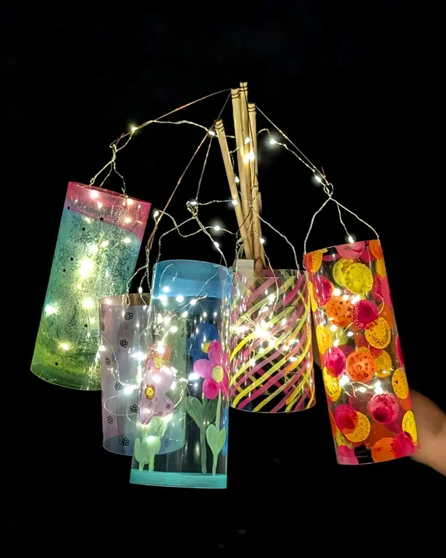 Laterne basteln mit Laminierfolie – einfache & schnelle DIY-Idee für Kinder