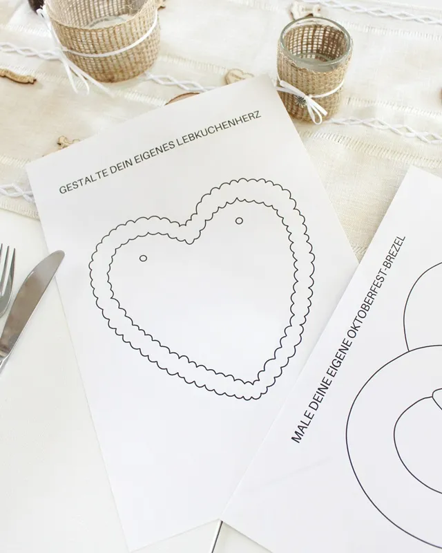 Statt kitschiger Plastikdeko kannst du deine Oktoberfest Tischdeko selber machen – rustikal, gemütlich und mit echtem Almcharakter. Viele greifen zwar schnell zu weiß-blauen Rauten und Einweg-Plastik, doch umwelttechnisch ist das kein Hit – und die Stimmung wirkt oft eher billig als festlich. Oktoberfest Ausmalbilder für Kinder | Tinkerhome - Einfache DIYs für Zuhause