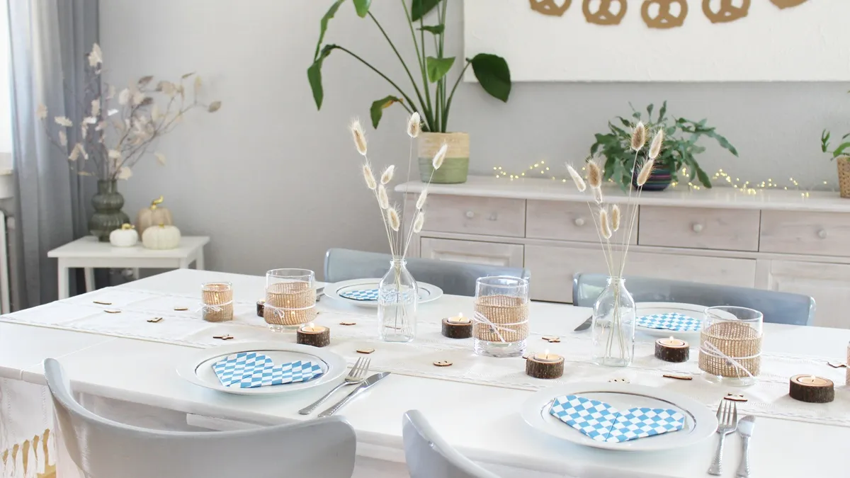 DIY Oktoberfest Tischdeko basteln | Tinkerhome - Einfache DIYs für dein Zuhause