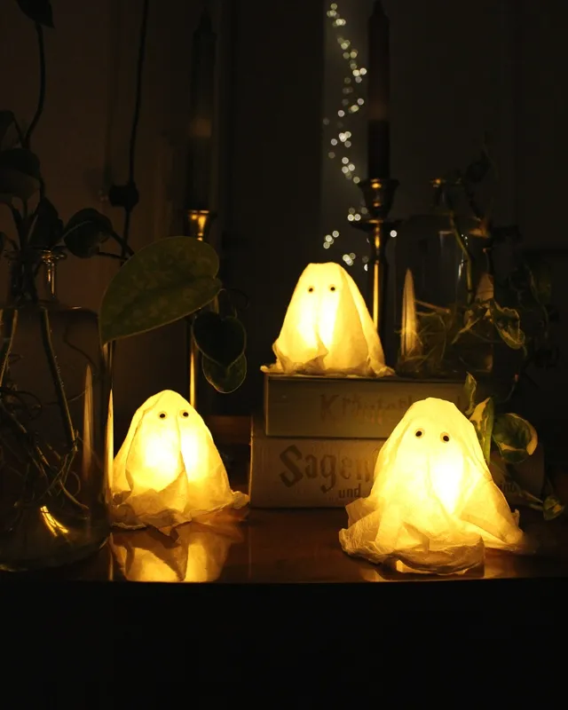 DIY Halloween Deko: Gespenster basteln | Tinkerhome - Einfache DIYs für dein Zuhause