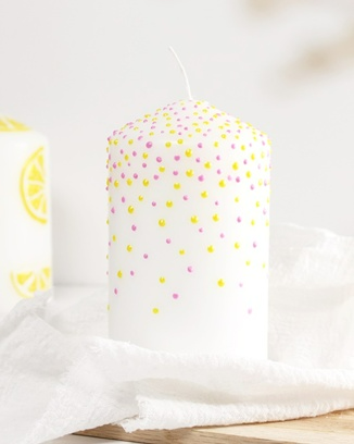 Mit Candle Pens Kerzen bemalen | Tinkerhome - Einfache DIYs für dein Zuhause