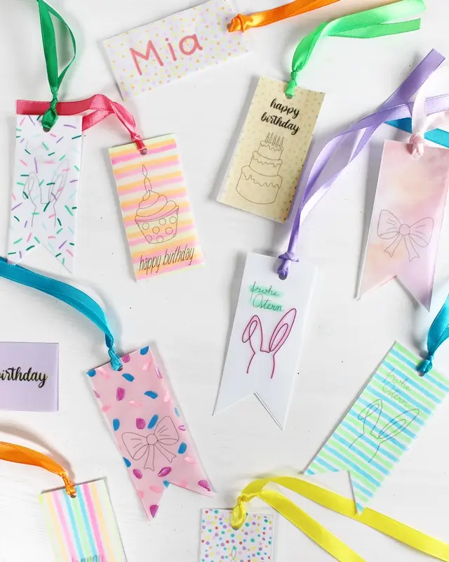 DIY Geschenkanhänger aus Papier basteln | Tinkerhome - Einfache DIYs für dein Zuhause